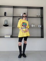 ピースワールドオーバーサイズフィットTシャツ / VENTIQUE Peace World Oversized Fit T-shirt 5color