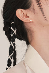 'バラ_ライン.E' ピアス