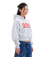 939ロゴクロップフード / 939 LOGO CROP HOOD (LIGHT GRAY)