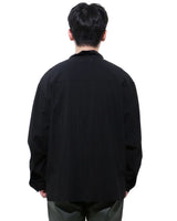 モックネックシャツ-BLACK （送料込）- WooStore