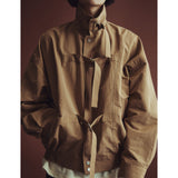 Dリングストラップハリントンジャケット / D-RING STRAP HARRINGTON JACKET_BR