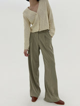 ワープワイドスラックス/no.5157 Warp Wide Slacks (3color)