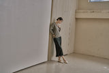 リブ Vニットトップス/RIBBED V-KNIT TOP_L.GREEN