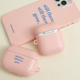 シンプリーテキスト ライトピンク (Airpods マットケース)