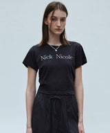 NICOLE ピンタッククロップTシャツ