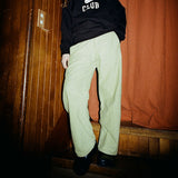 チェッカーボードバンディングパンツ/CHECKERBOARD BANDING PANTS_LIME GREY