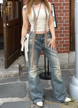 ウォッシングビンテージデニムブーツカットパンツ / Washing Vintage Denim Bootcut Pants