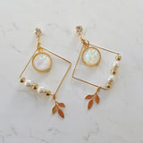ホワイトドリームキャッチャーイヤリング / White Dream Catcher Earring (LOONA Yves Earring)
