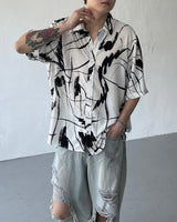 ドローイングパターンシャツ / OWN Drawing Pattern Shirt (2 colors)