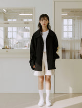 ユニセックスダッフルジャケット / unisex duffle jacket black