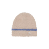 VA Square Stud Hairy Beanie / Beige
