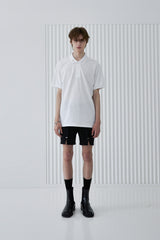 COLLAR IRON TIP PIQUE T-SHIRT WHITE (6566845153398)