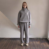 Melange Snap Sweatshirts