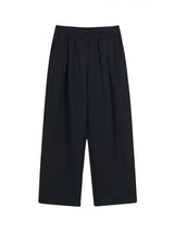 ONE TUCK WIDE SWEATPANTS BLACK
