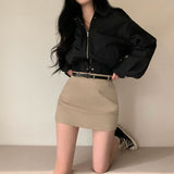 [Bellide made] Bubble Hidden Cropped Field Jacket