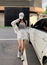 [Bellide made] Get-Up Snap Button Sleeveless