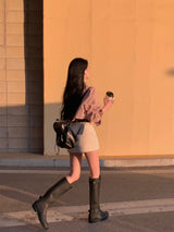 [Bellide made] Bubble Hidden Cropped Field Jacket