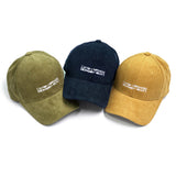 BASIC LOGO CORDUROY CAP (3color) (6675694059638)