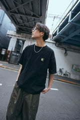 コラボレーションロゴTシャツ / PUBLUX × GRAVER - BLACK