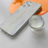 モーブパステルウェーブビードスマホグリップケースセット