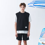 BASIC LABEL SWEAT VEST (6568439251062)