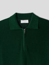 LMNカラーリングハーフジップアップハッチ半袖ニット/LMN Cooling Half Zip-Up Hachi Short-Sleeved Knitwear (9 colors)