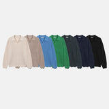 ブレンドオープンカラニット/BLEND OPEN KARA KNIT(7COLOR)