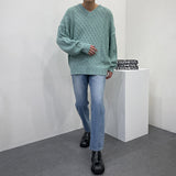 ルーズフィットメンニット/SK Loose fit Fischer Man Knitwear (5 colors)