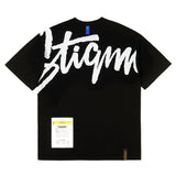 23 タグオーバーサイズTシャツ / 23 TAG OVERSIZED T-SHIRTS WHITE MELANGE / BLACK