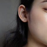 14Kゴールドボール3MMピアス/14K GOLD BALL 3MM EARRING_2COLOR (14k gold clutch)