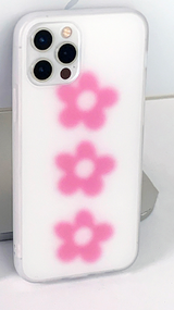 ブラーリングフラワーピンクフォーンケース / Blurring Flower pink Phone Case