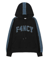 ファンシーデニムパッチフーディ