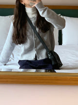 [YELLOMOI] ヒップルアルパカカーディガン