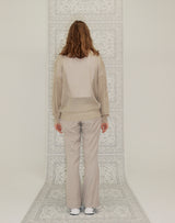 WAFFLE FISHNET SWEATER BEIGE (6691447439478)