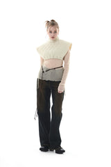 キルティングクロップベスト/QUILTING CROPPED VEST