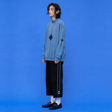 Square point Sweatshirts [Dusty-blue] (6591813419126)