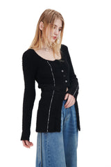 ラインニットカーディガン / LINE KNIT CARDIGAN