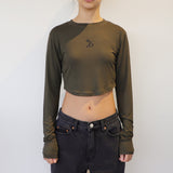シンボルクロップ長袖Tシャツ