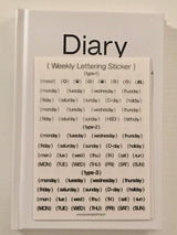 Numbering Diary Sticker Set
