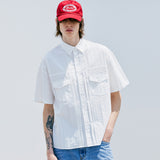 2ND タイプトラッカーナイロンシャツ / 2ND TYPE TRUCKER NYLON SHIRT WHITE