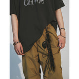 クリースナイロンバンディングパンツ / CREASE NYLON BANDING PANTS_OLIVE GREEN