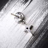 サンライト430-D2ガーネットシルバーイヤリング / Sunlight430-D2 Garnet silver earring (4593409196150)
