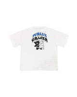 コラボレーションロゴTシャツ / PUBLUX × GRAVER - WHITE