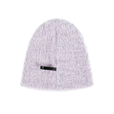VA Brooch Soft Angora Beanie Purple