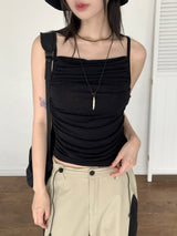 Dao shirring drape sleeveless