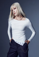 オフバランスジャージートップ / OFF- BALANCE JERSEY TOP (WHITE)