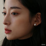 14Kゴールドスワロフスキーパールピアス/14K Gold Swarovski Pearl Earring (10mm + silicone clutch)