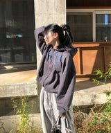 ビンテージデニムフードジップアップ