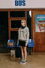 ベーシックラインロゴスウェットシャツ・グレー［ユニセックス］/ Basic Line Logo Unisex Gray Sweat Shirt