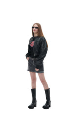 FOLD DENIM-BLACK
